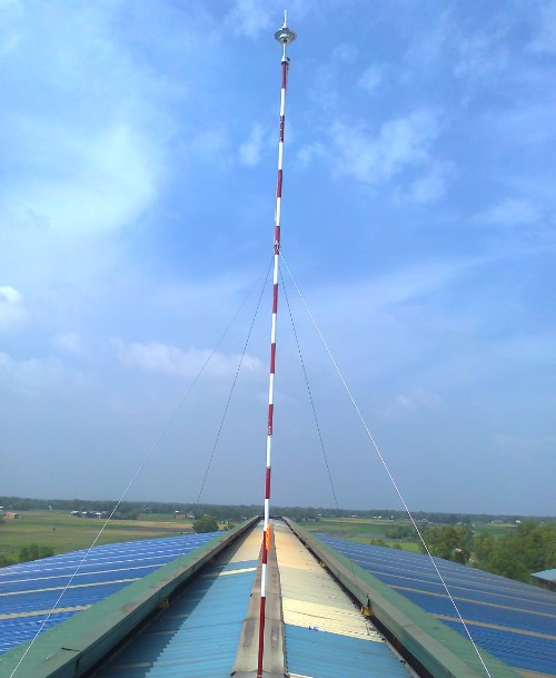 Thi công cột chống sét nhà xưởng