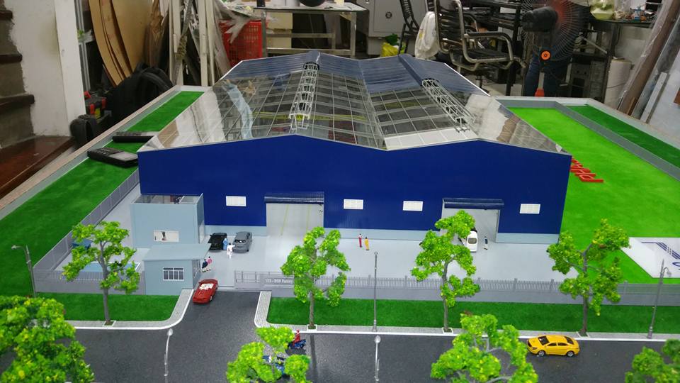 thiết kế mô hình nhà xưởng